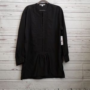 Larry Levine sheer Black long sleeve dress